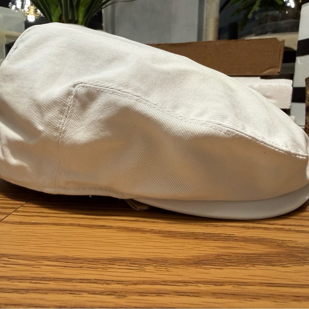Set of 2 Lids… High Quality 109% Cotton Beige and White Caps - Picture 13 of 16